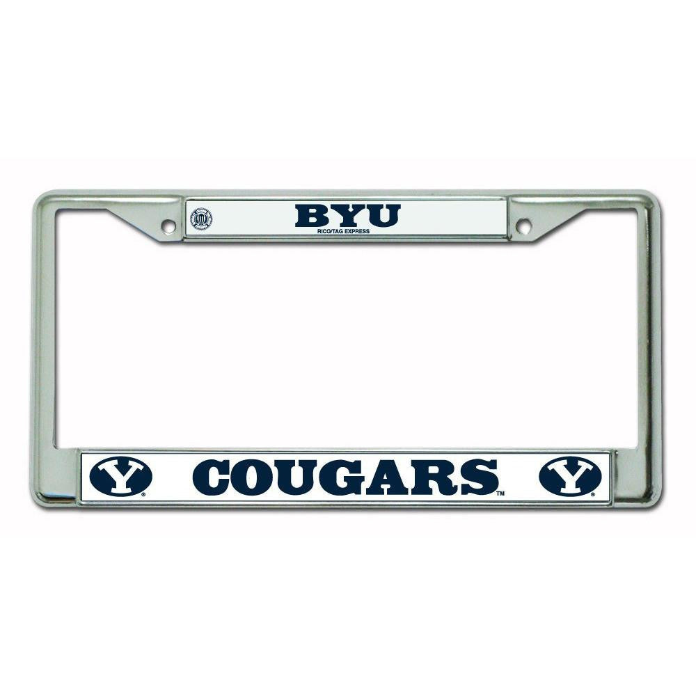 Brigham Young Cougars NCAA Chrome License Plate Frame