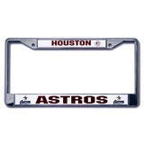 Houston Astros MLB Chrome License Plate Frame