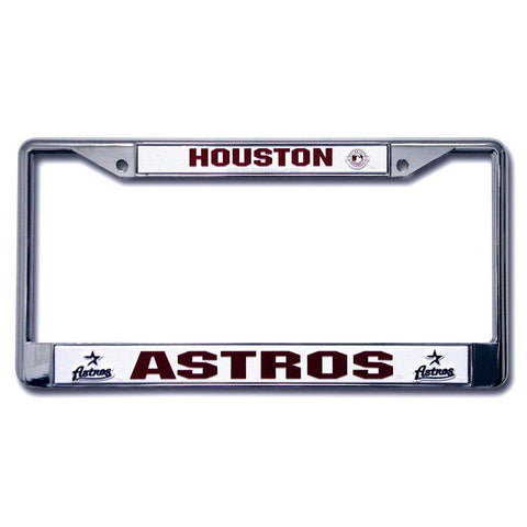 Houston Astros MLB Chrome License Plate Frame