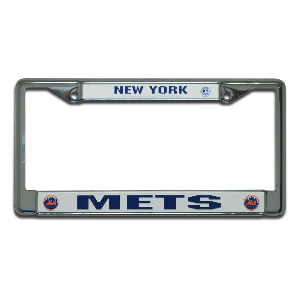 New York Mets MLB Chrome License Plate Frame