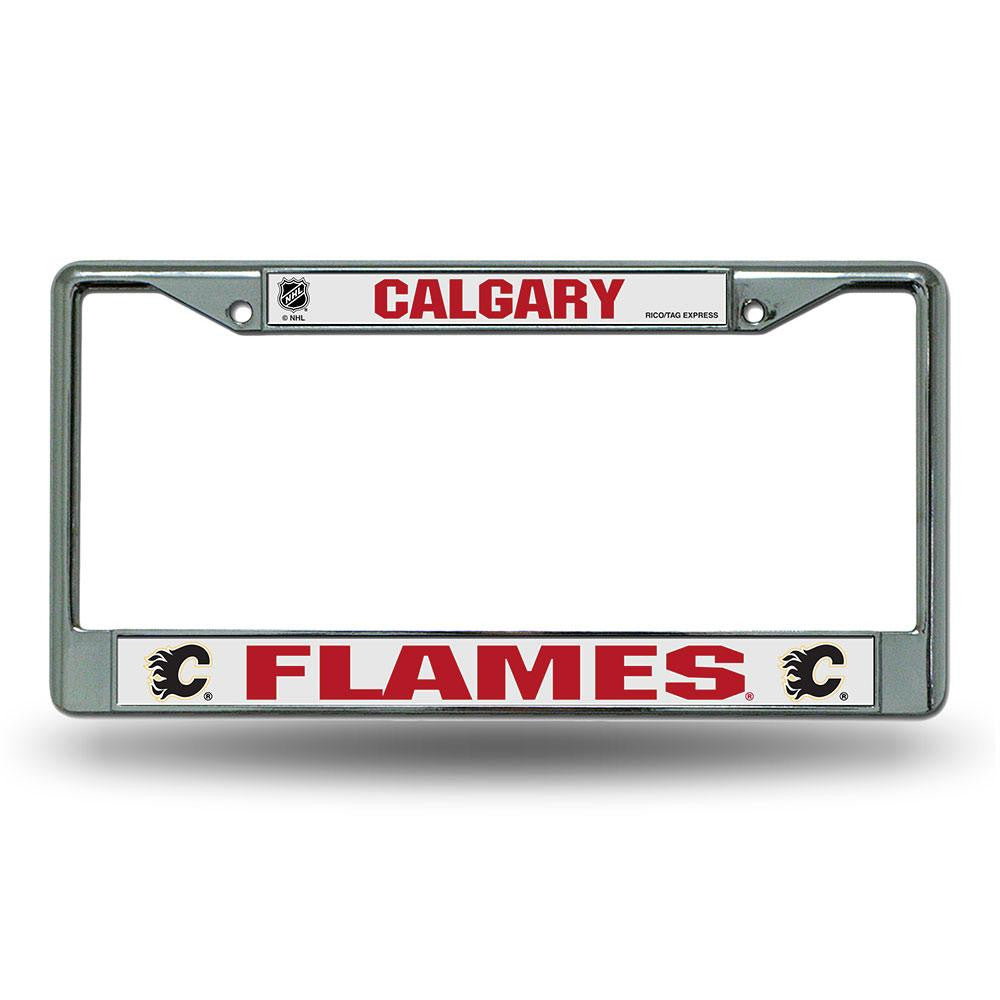 Calgary Flames NHL Chrome License Plate Frame