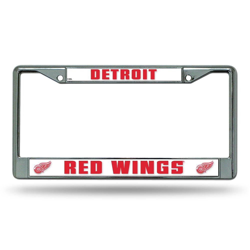 Detroit Red Wings NHL Chrome License Plate Frame