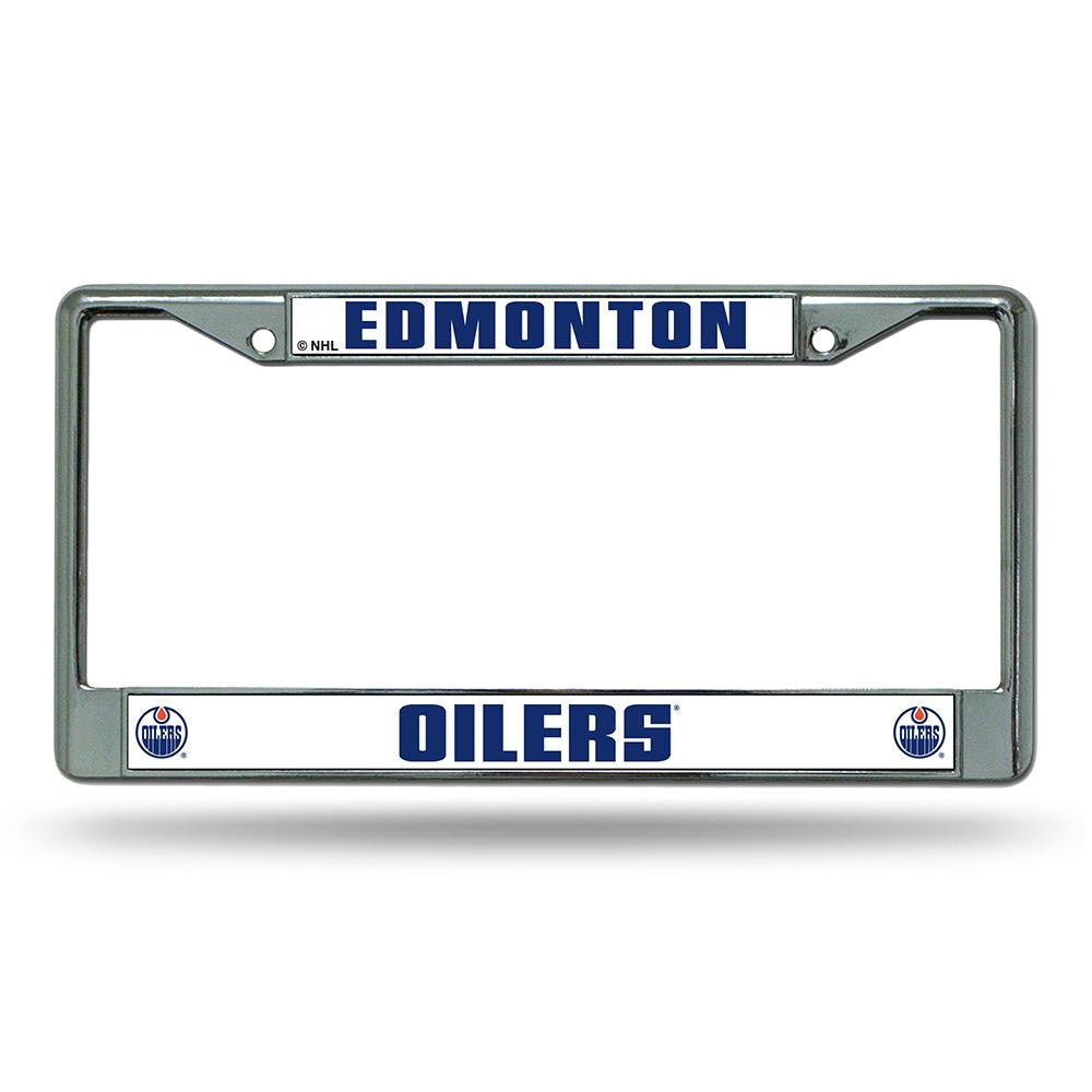 Edmonton Oilers NHL Chrome License Plate Frame