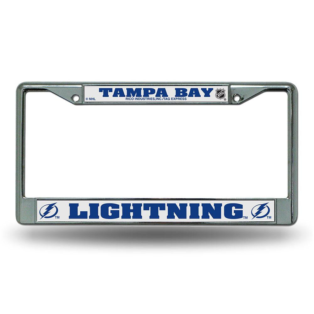 Tampa Bay Lightning NHL Chrome License Plate Frame