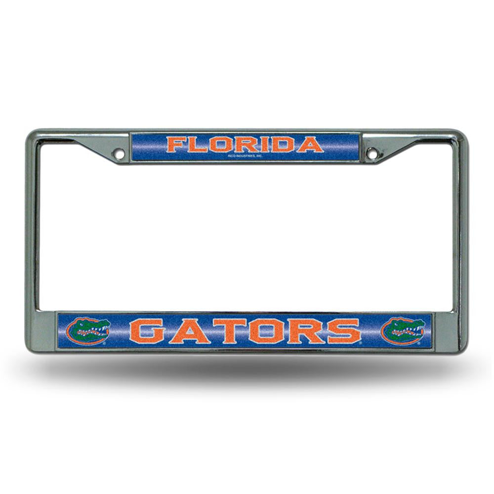Florida Gators NCAA Bling Glitter Chrome License Plate Frame