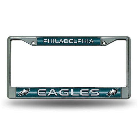 Philadelphia Eagles NFL Bling Glitter Chrome License Plate Frame