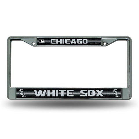 Chicago White Sox MLB Bling Glitter Chrome License Plate Frame