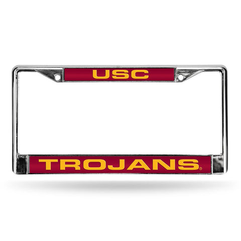 USC Trojans NCAA Laser Chrome Frame