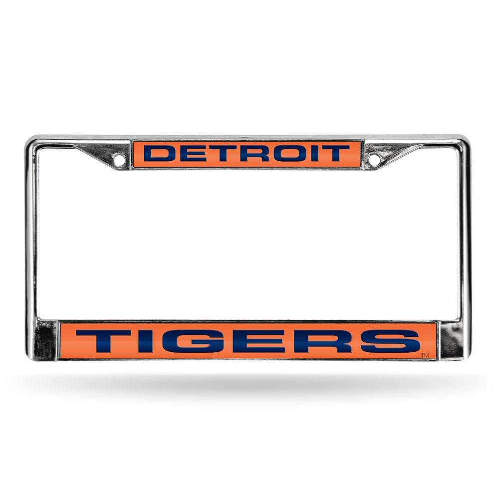 Detroit Tigers MLB Chrome Laser Cut License Plate Frame