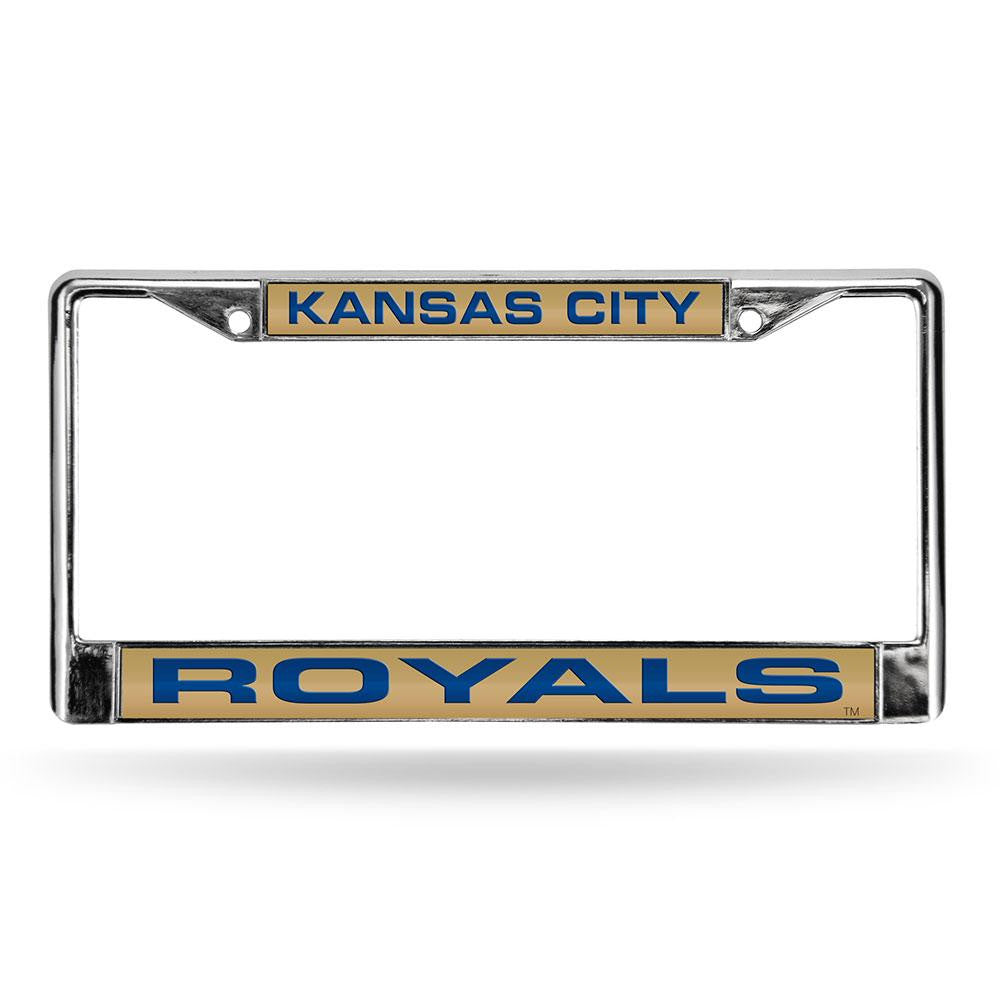 Kansas City Royals MLB Chrome Laser Cut License Plate Frame