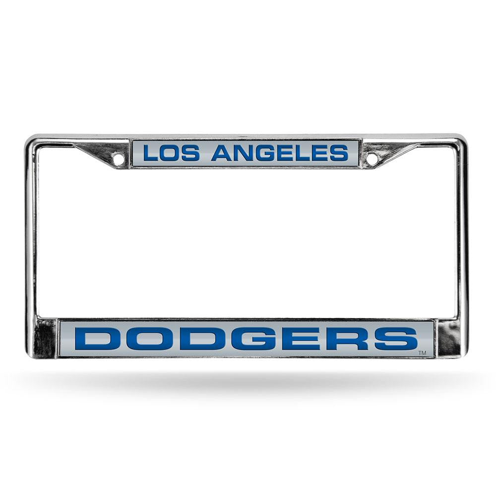 Los Angeles Dodgers MLB Chrome Laser Cut License Plate Frame