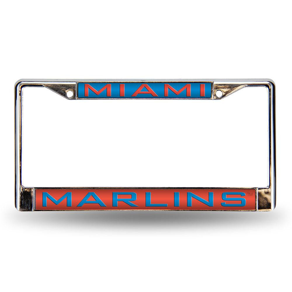 Miami Marlins MLB Laser Chrome Frame
