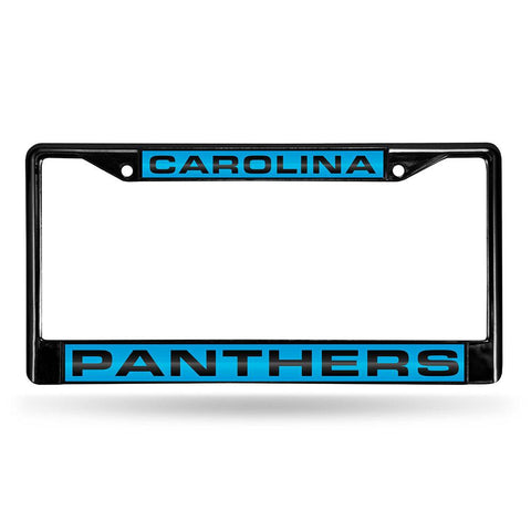 Carolina Panthers NFL Laser Cut Black License Plate Frame