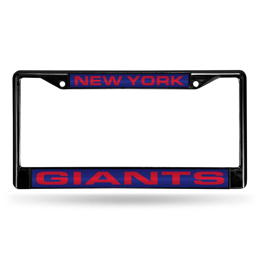 New York Giants NFL Laser Cut Black License Plate Frame