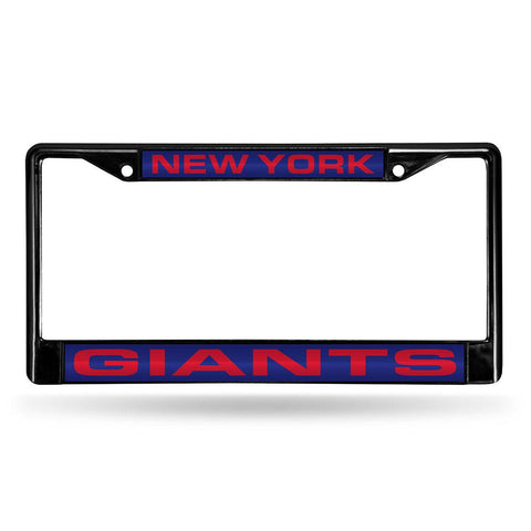 New York Giants NFL Laser Cut Black License Plate Frame