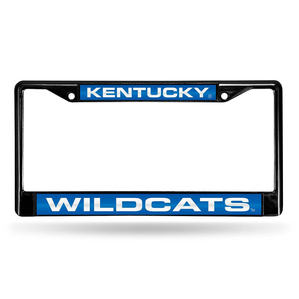 Kentucky Wildcats NCAA Black Chrome Laser Cut License Plate Frame