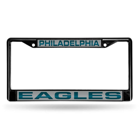 Philadelphia Eagles NFL Laser Cut Black License Plate Frame