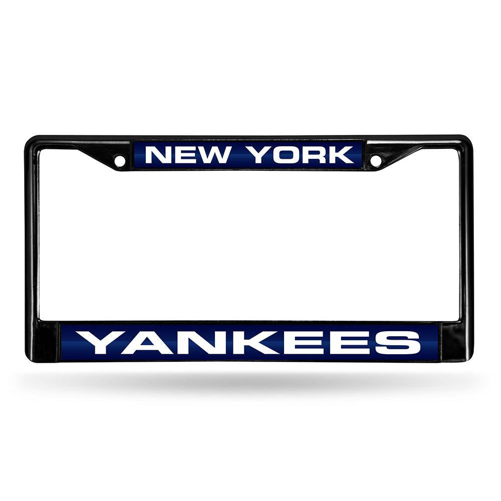 New York Yankees MLB Laser Cut Black License Plate Frame