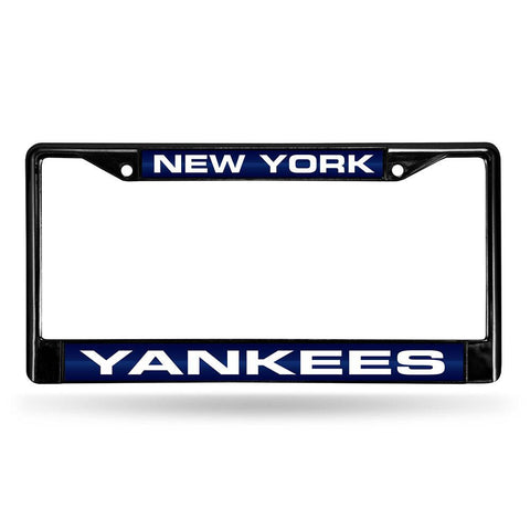 New York Yankees MLB Laser Cut Black License Plate Frame
