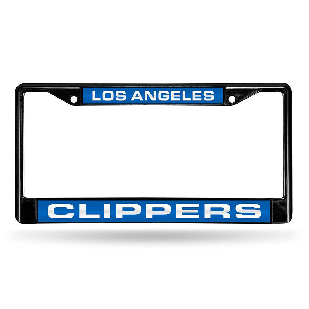 Los Angeles Clippers NBA Black Chrome Laser Cut License Plate Frame