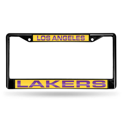 Los Angeles Lakers NBA Laser Cut Black License Plate Frame