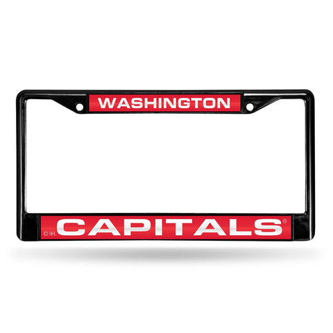Washington Capitals NHL Laser Cut Black License Plate Frame