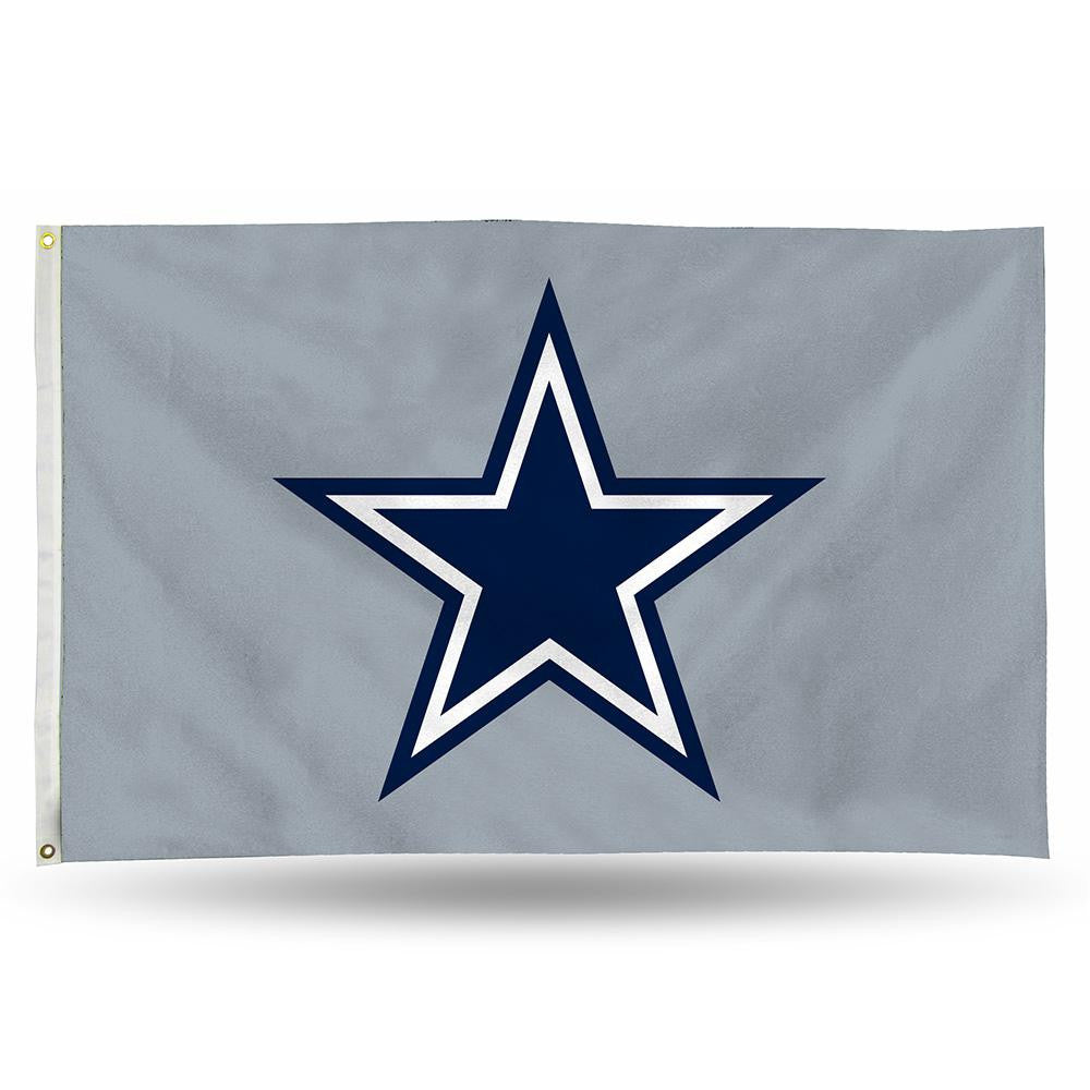 Dallas Cowboys NFL 3ft x 5ft Banner Flag (Silver Background)