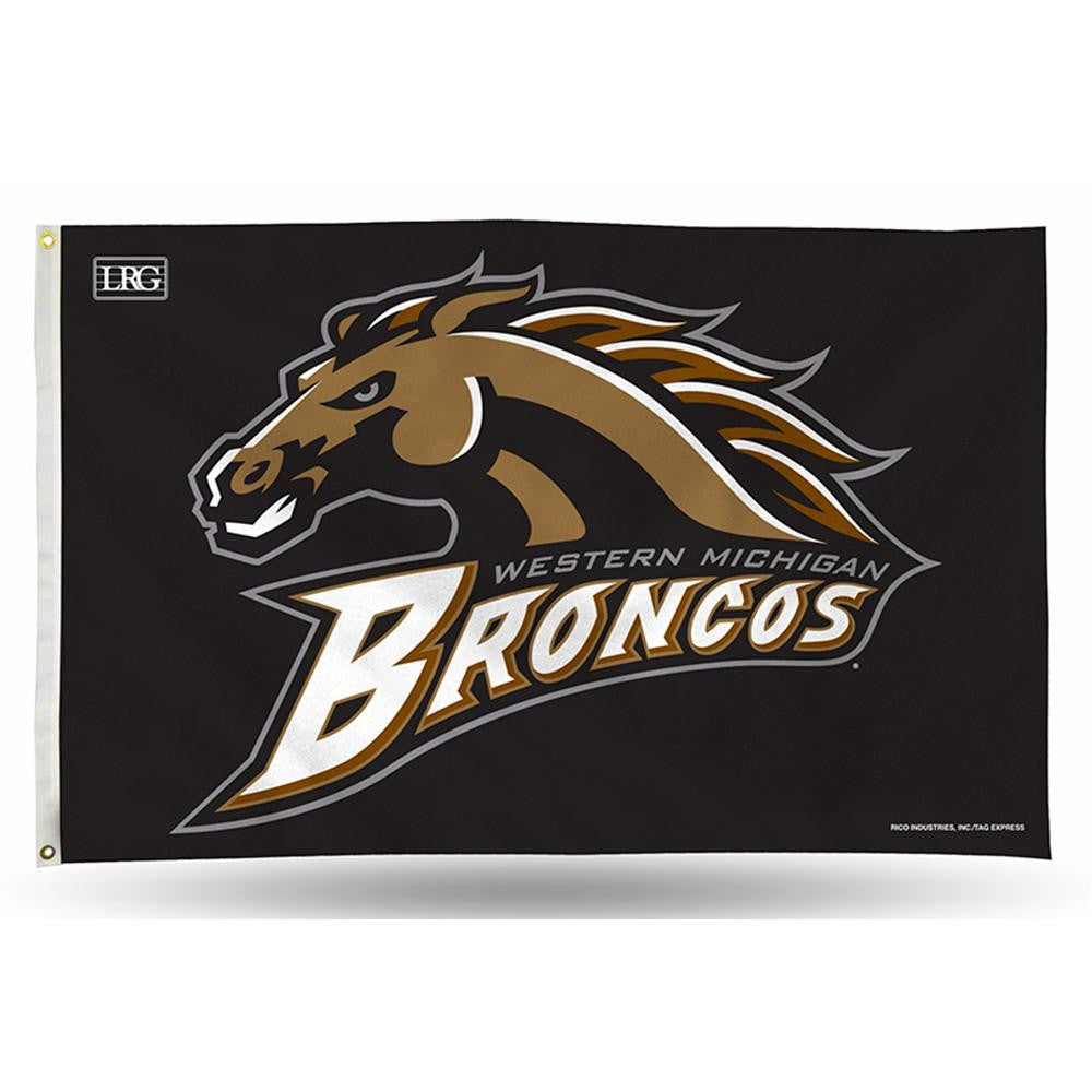 Western Michigan Broncos NCAA 3in x 5in Banner Flag