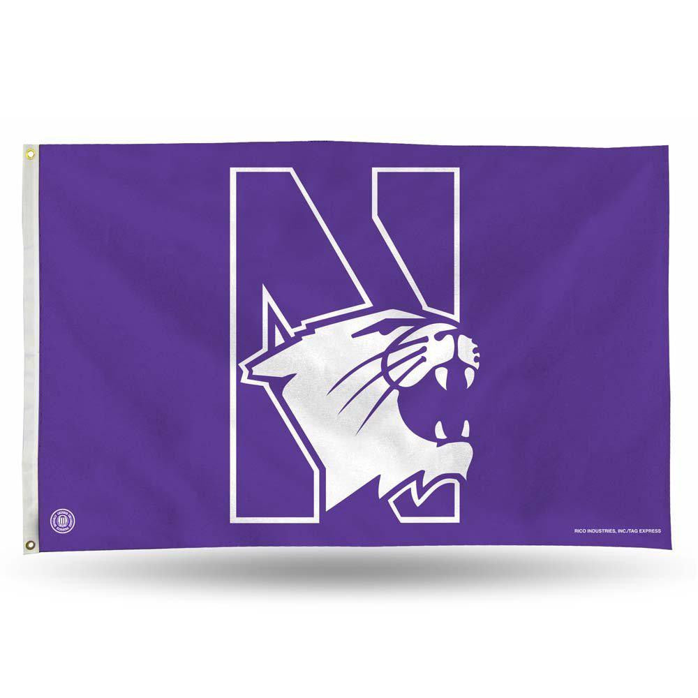 Northwestern Wildcats NCAA 3ft x 5ft Banner Flag