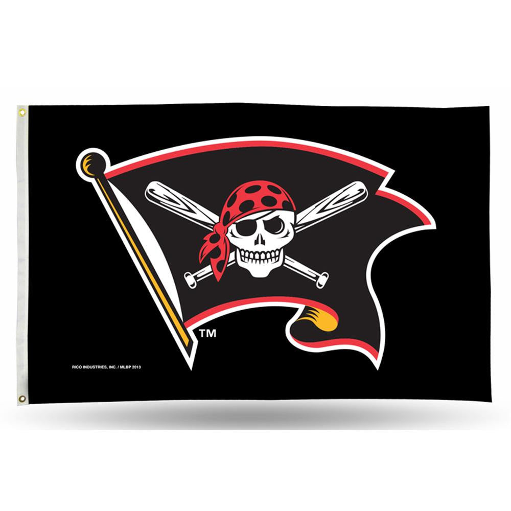 Pittsburgh Pirates MLB 3in x 5in Banner Flag (Jolly Roger Cooperstown)