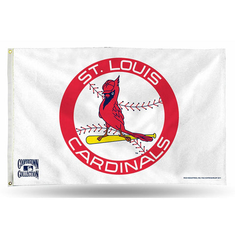 St. Louis Cardinals MLB 3in x 5in Banner Flag (Cooperstown)