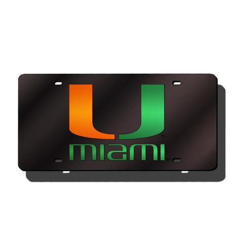 Miami Hurricanes NCAA Laser Cut License Plate Cover
