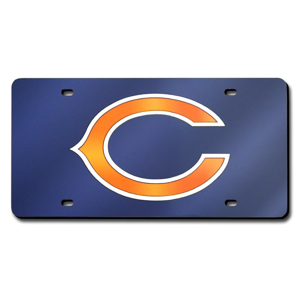 Chicago Bears NFL Laser Cut License Plate Cover
