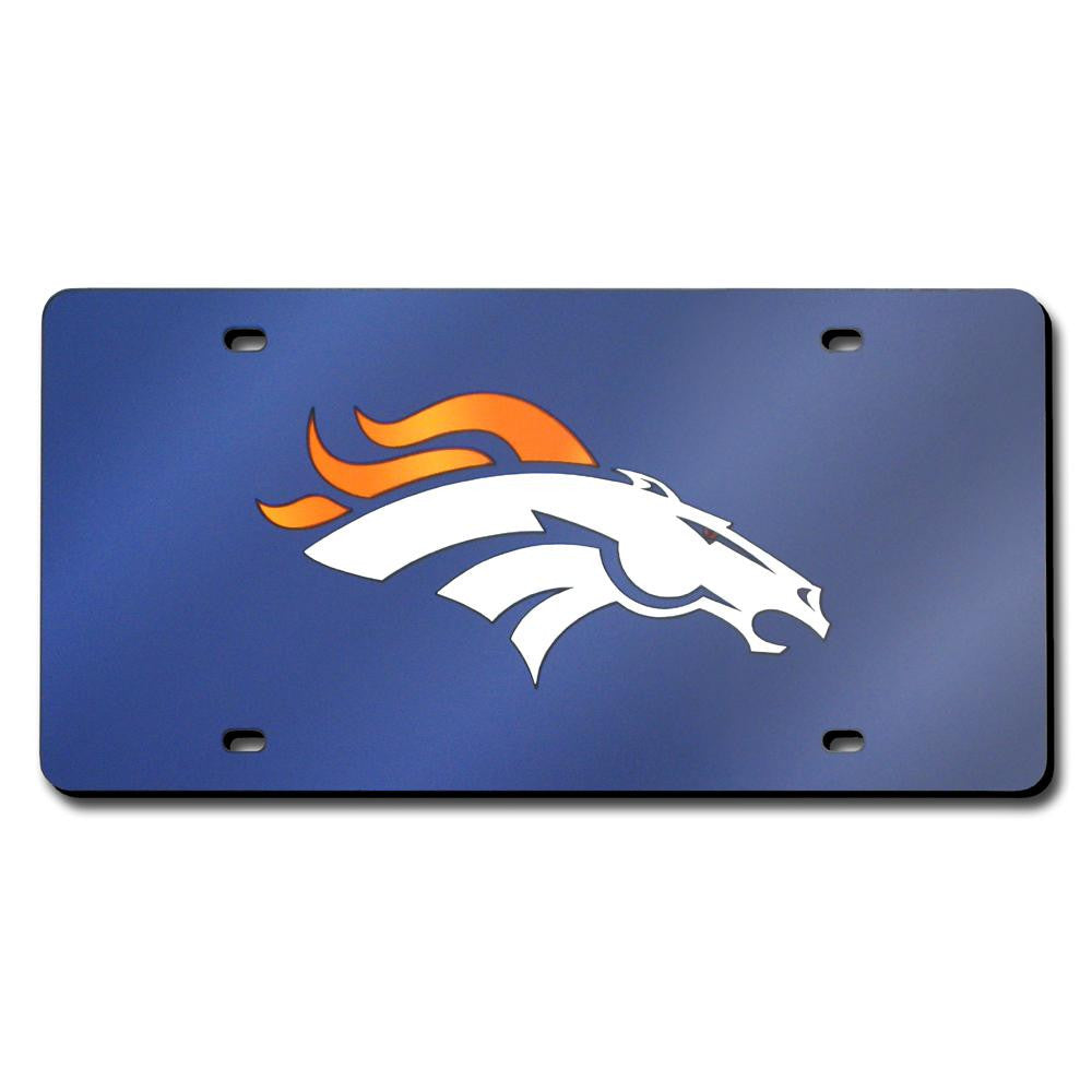 Denver Broncos NFL Laser Cut License Plate Cover