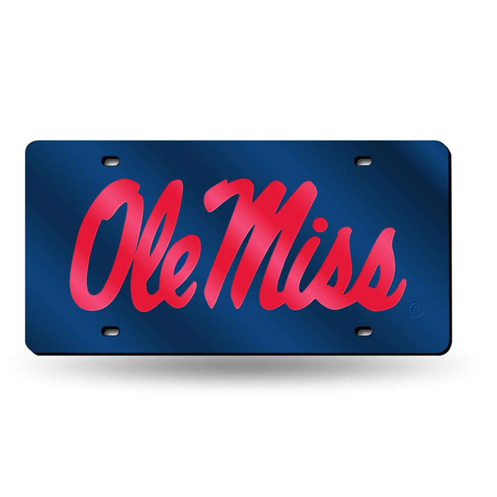 Mississippi Rebels NCAA Laser Cut License Plate Tag