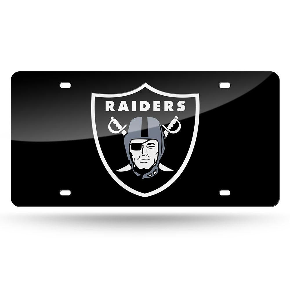 Oakland Raiders NFL Laser Cut License Plate Cover Colored