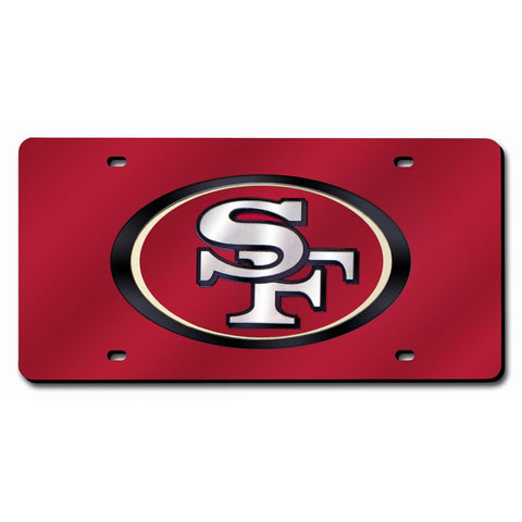 San Francisco 49ers NFL Laser Cut License Plate Cover