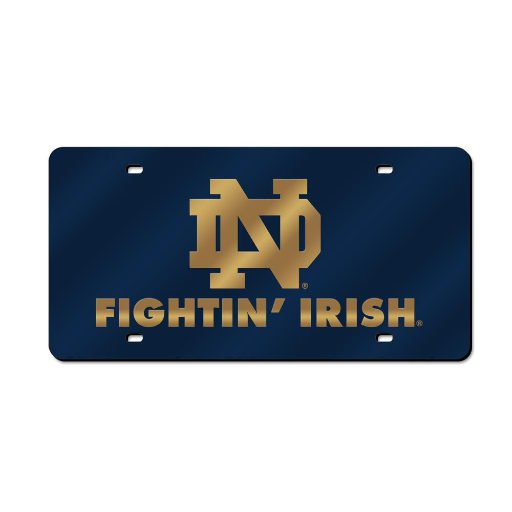 Notre Dame Fighting Irish NCAA Laser Cut License Plate Cover