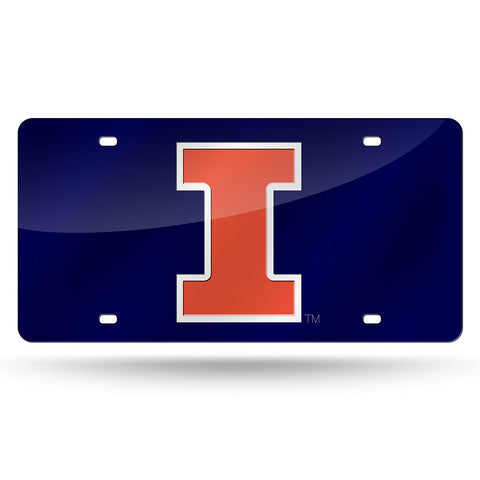 Illinois Fighting Illini NCAA Laser Cut License Plate Tag