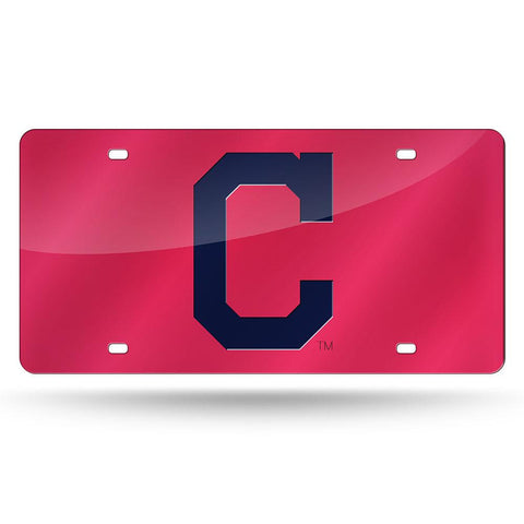 Cleveland Indians MLB Laser Cut License Plate Cover Colored