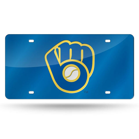 Milwaukee Brewers MLB Laser Cut License Plate Cover Colored