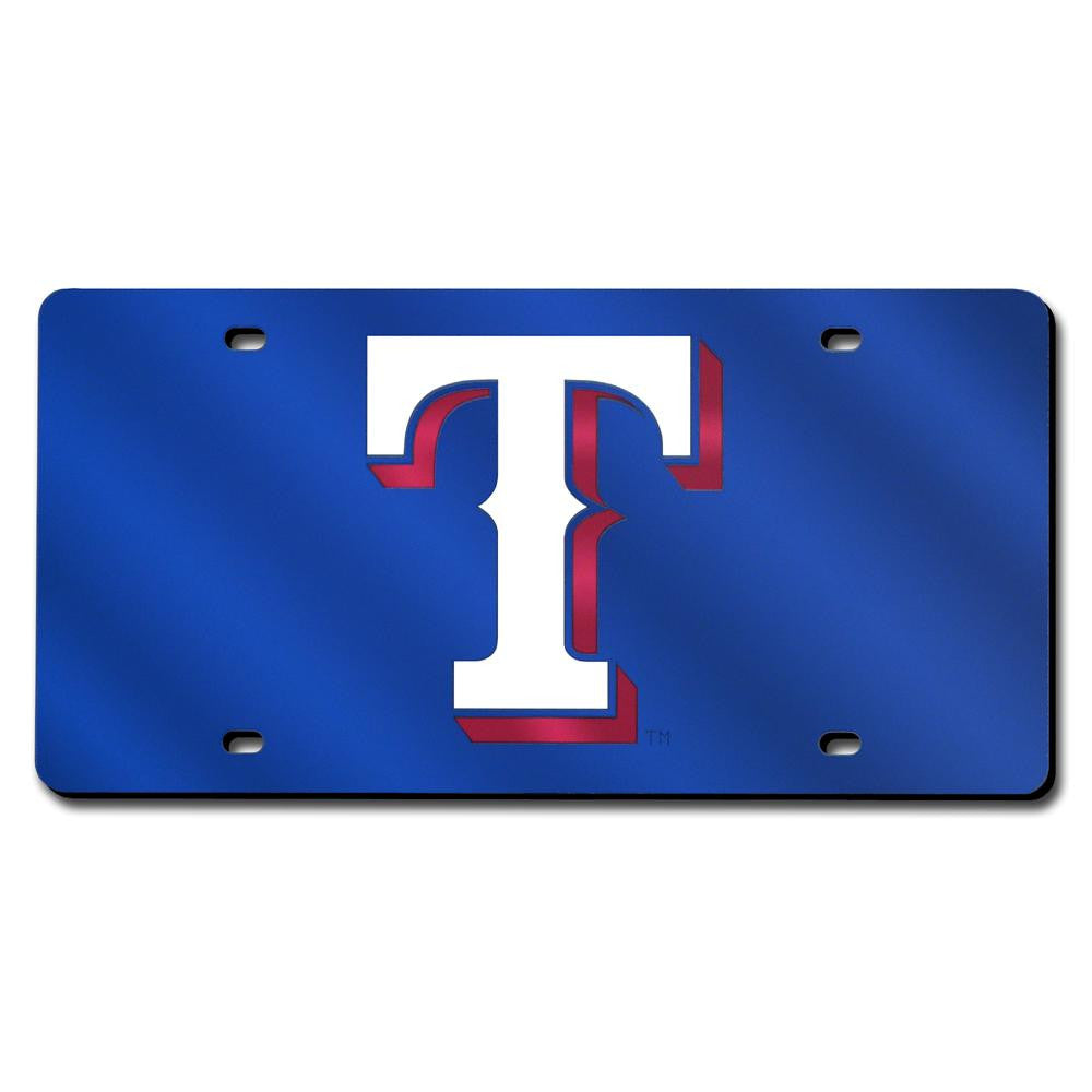 Texas Rangers MLB Laser Cut License Plate Cover