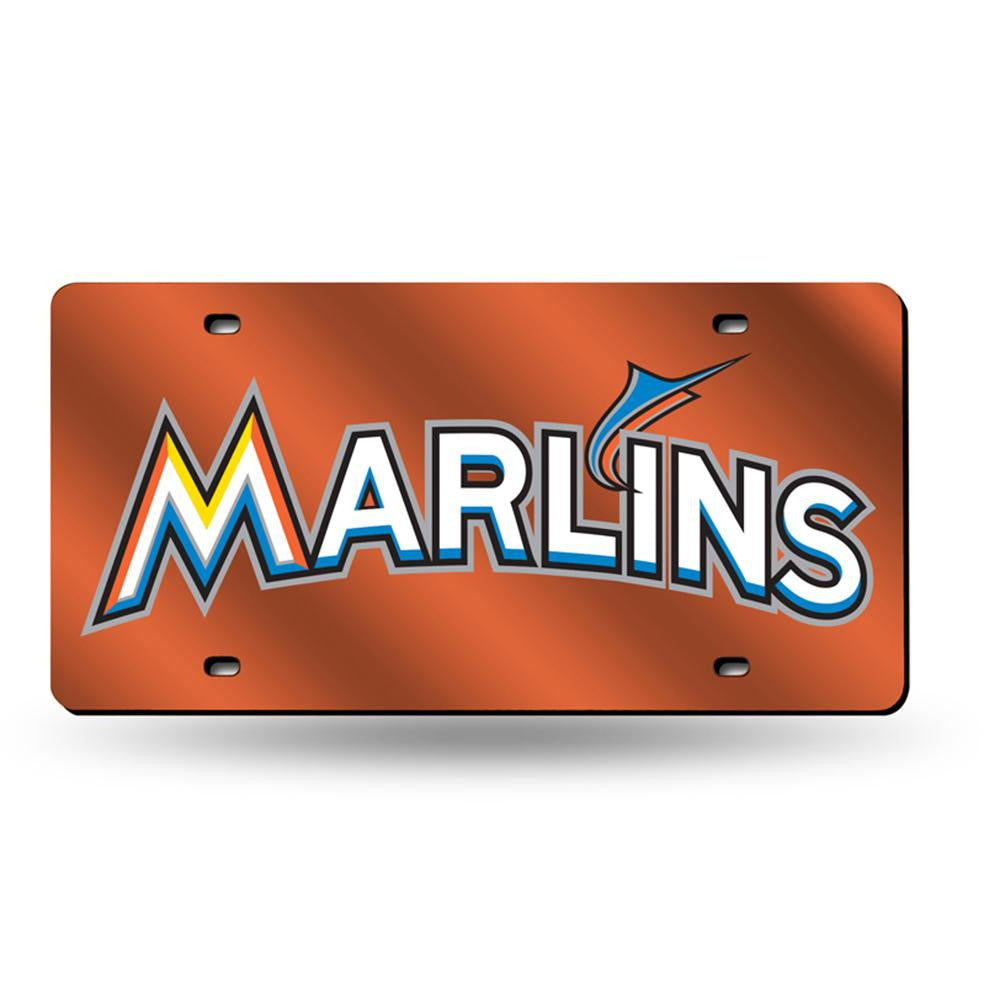Miami Marlins MLB Laser Cut License Plate Tag