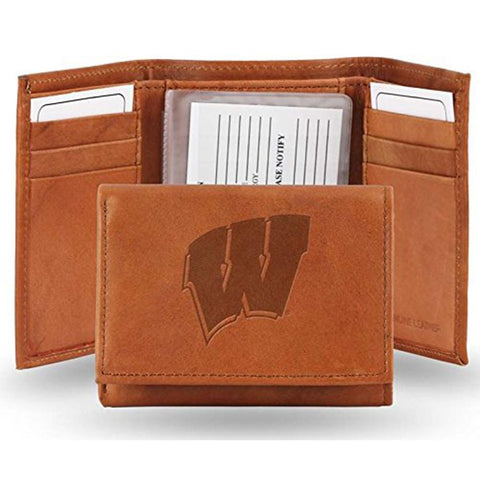 Wisconsin Badgers NCAA Manmade Leather Tri-Fold