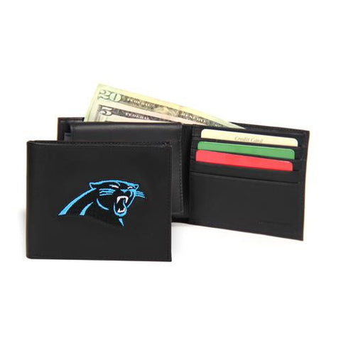 Carolina Panthers NFL Embroidered Billfold Wallet