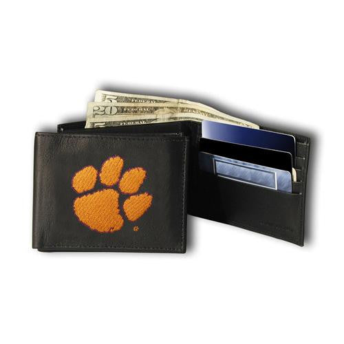 Clemson Tigers NCAA Embroidered Billfold Wallet