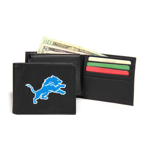 Detroit Lions NFL Embroidered Billfold Wallet