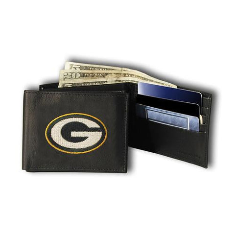Green Bay Packers NFL Embroidered Billfold Wallet