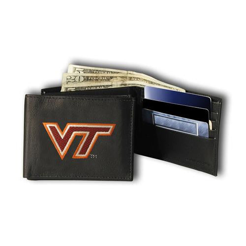 Virginia Tech Hokies NCAA Embroidered Billfold Wallet