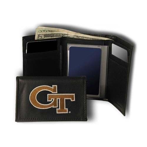 Georgia Tech Yellowjackets NCAA Embroidered Trifold Wallet
